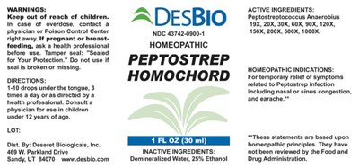 Peptostrep Homochord - DSRT0372 Peptostrep Homochord 11 8 16
